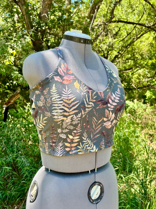 mto // tie-back top // prints