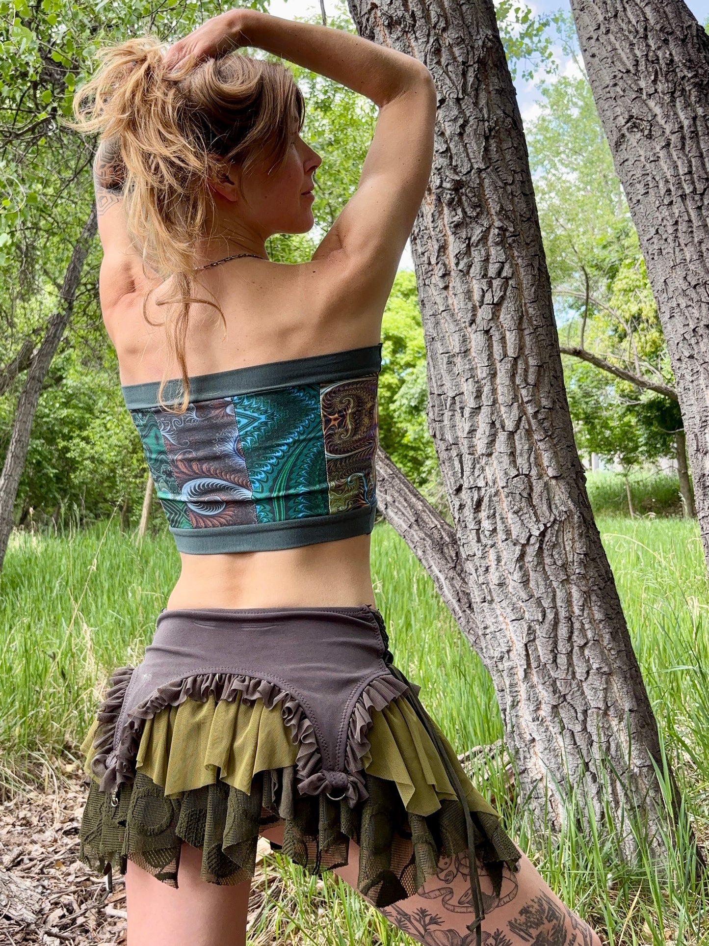 patchwork tube top // small