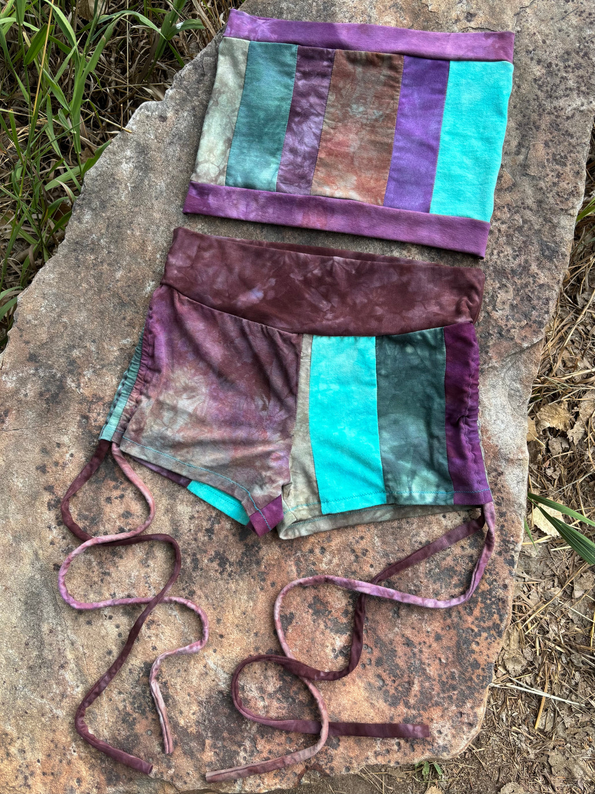 patchwork tube top // small-medium
