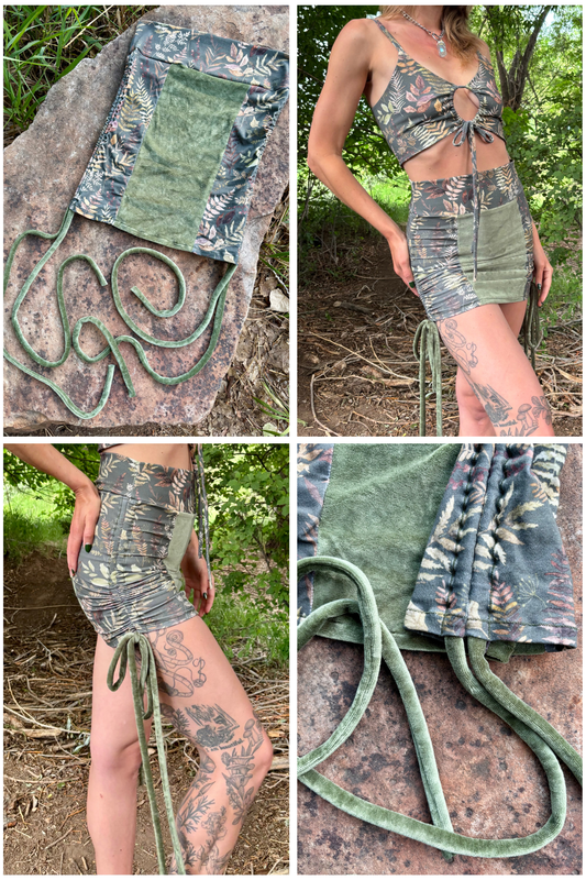mto // fern cinch skirt