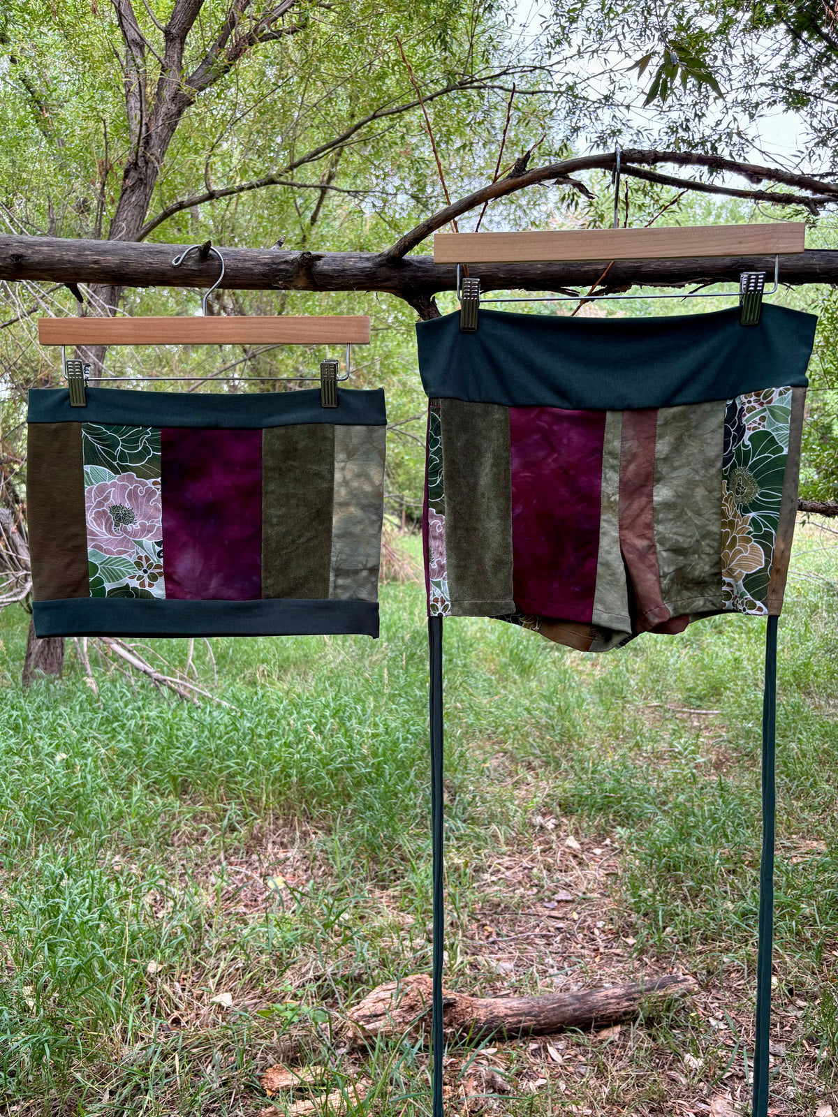 patchwork cinch shorties // extra large