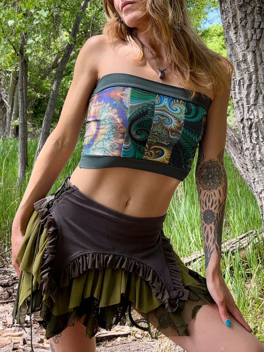 patchwork tube top // small