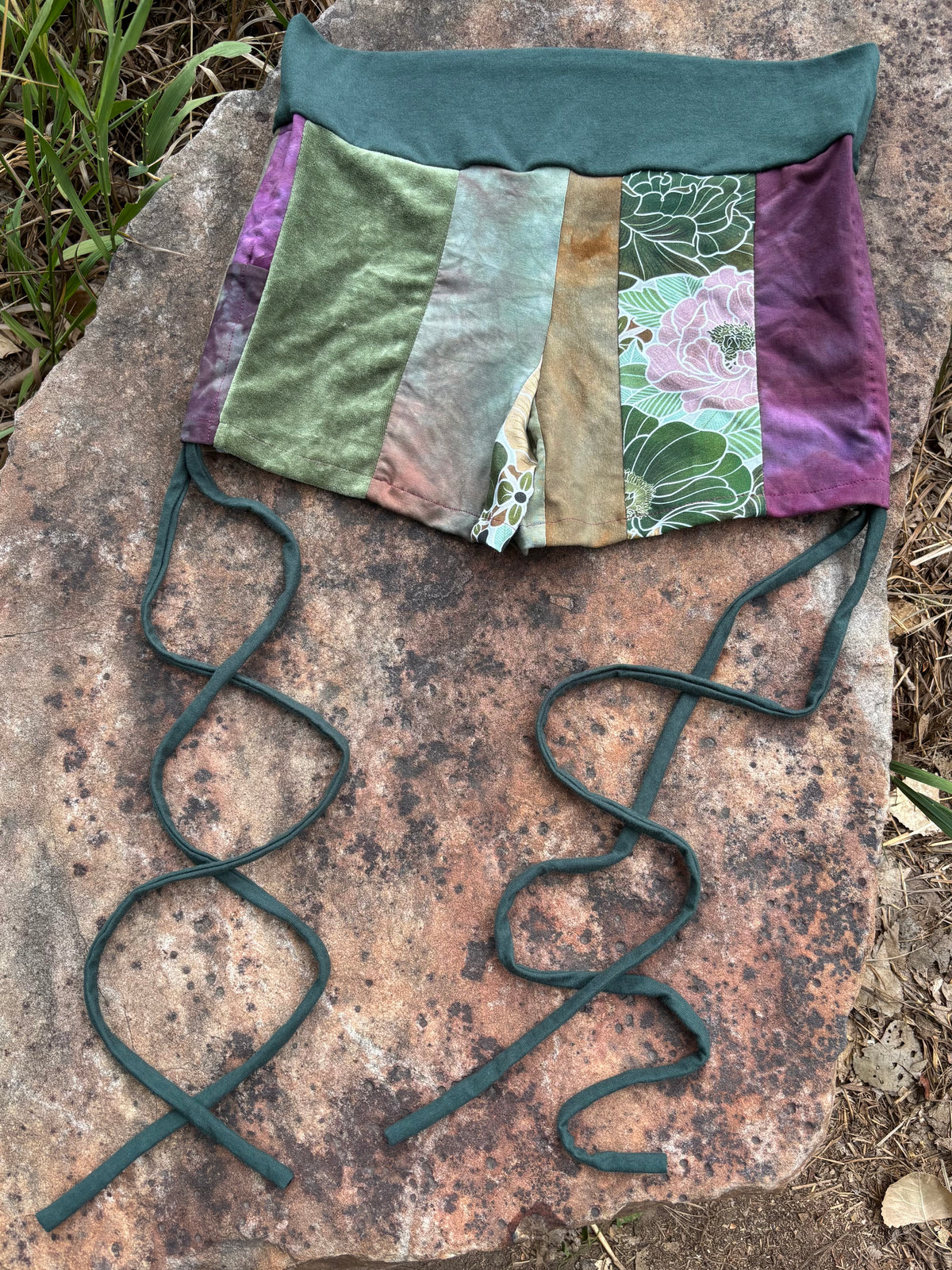 patchwork cinch shorties // extra large